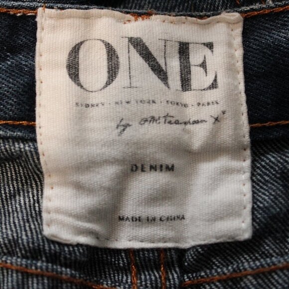 One Teaspoon Awesome Baggies Size 27 Low Waist Relaxed Leg Distressed - Picture 4 of 5